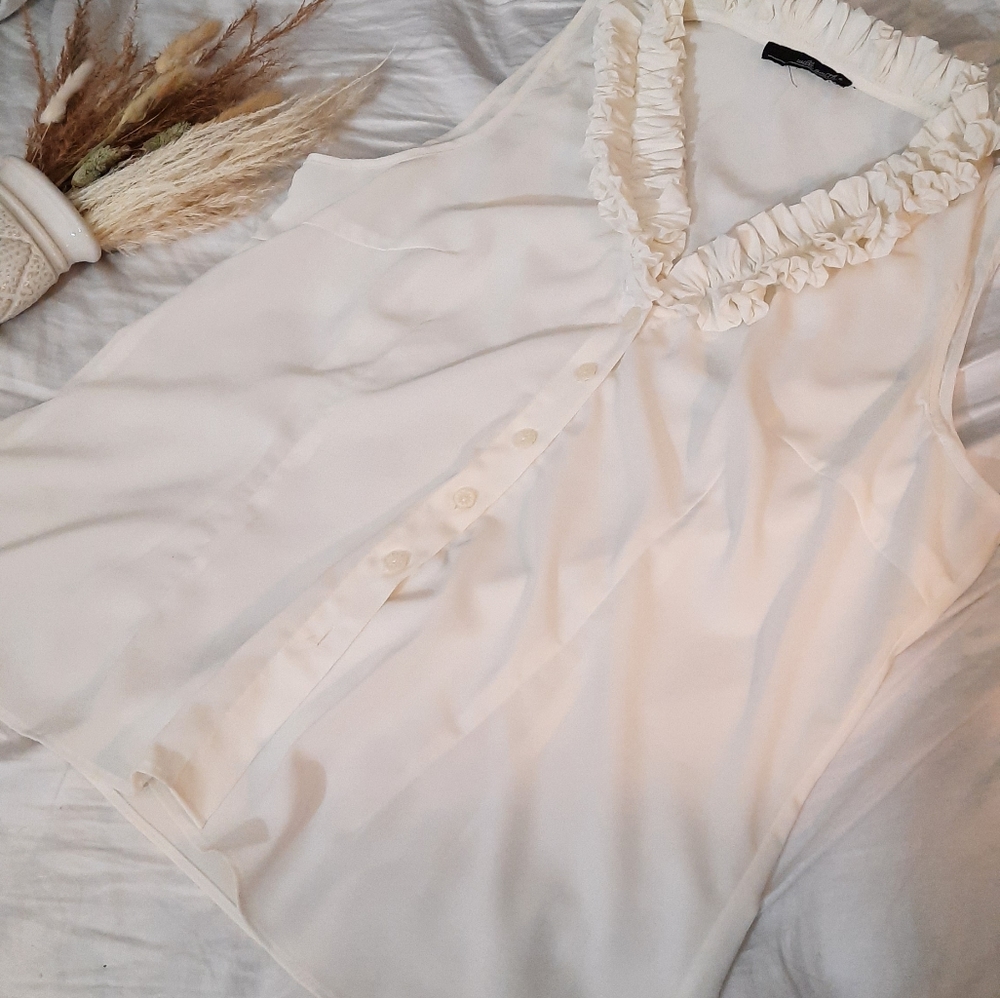 White halter top